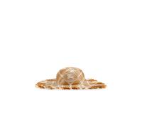 Burberry - Cappello di Paglia con Logo - - Accessories - Donna - Marrone - S