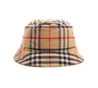 Burberry - Check Cotton Bucket Hat - - Accessories - Donna - Beige - ONE SIZE