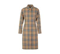 Burberry - Check Cotton Shirt Dress - - Dresses - Donna - Beige - 3XS