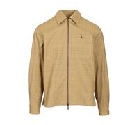 Burberry - Check Cotton Zip-Up Shirt - - Jackets - Uomo - Beige - S
