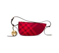 Burberry - Check Pouch Bag - - Bags - Donna - Rosso - ONE SIZE
