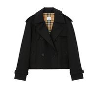 Burberry - Cropped Gabardine Trench Jacket - - Coats - Donna - Nero - S