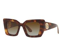 Burberry Daisy BE4344 3316/T5 Women's Sunglasses - Light Havana Frame, Polarized Brown Gradient Lenses