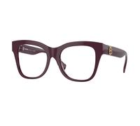 Burberry Donna BE2388 3979 Montature da vista Acetato Rosso Trasparente Squadrata Normale
