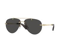 Burberry Donna BE3151 110987 Occhiali da sole Metallo Oro Grigio Pilot Normale