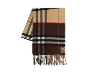 Burberry - Double-Faced Contrast Check EKD Scarf - - Accessories - unisex - Multicolore - ONE SIZE