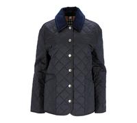 Burberry - Giacca Trapuntata a Diamanti con Colletto in Velluto a Coste - - Jackets - Uomo - Blu - M