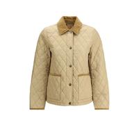 Burberry - Giacca trapuntata con bordo in velluto a coste - - Jackets - Donna - Beige - L