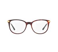 Burberry Leather Check Collection Be 2255q Occhiali Da Vista Donna Avana Geometrico