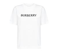 Burberry - Logo Cotton T-shirt - - Tops - Donna - Bianco - M