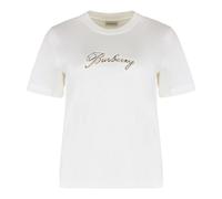Burberry - Logo Cotton T-shirt - - Tops - Donna - Bianco - S