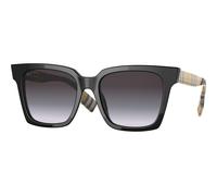 Burberry Donna Burberry BE4335 MAPLE 39298G Occhiali da sole Acetato Nero Grigio Squadrata Normale Sfumato