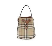 Burberry - Mini Borsa Secchiello Check - - Bags - Donna - Beige - ONE SIZE
