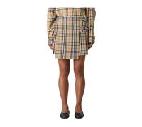 Burberry - Minigonna a pieghe con cintura - - Skirts - Donna - Beige - S