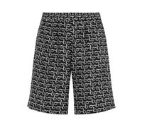 Burberry - Monogram Print Relaxed Fit Shorts - - Shorts - Uomo - Nero - L