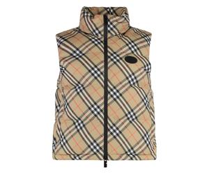 Burberry - Piumino smanicato Check - - Jackets - Donna - Beige - L