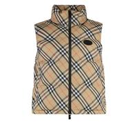 Burberry - Piumino smanicato Check - - Jackets - Donna - Beige - S