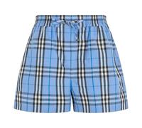 Burberry - Plaid Shorts - - Shorts - Donna - Blu - 2XS