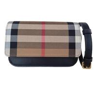 Burberry pochette borsa a tracolla in tela e pelle donna madison 8084026 nero