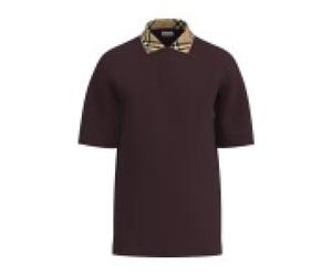 Burberry - Polo Evan in Cotone - - Tops - Uomo - Rosso - S