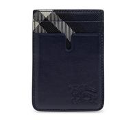 Burberry - Portacarte in pelle con logo - - Accessories - Uomo - Blu - ONE SIZE