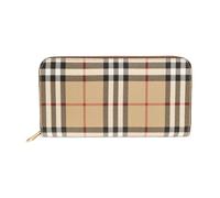 Burberry - Portafoglio a Scacchi - - Accessories - Donna - Beige - ONE SIZE