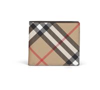 Burberry - Portafoglio Bifold a Check - - Accessories - Uomo - Beige - ONE SIZE
