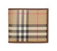 Burberry - Portafoglio Check - - Accessories - Uomo - Beige - ONE SIZE