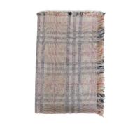 Burberry - Sciarpa a doppio strato in seta e lana - - Accessories - Donna - Beige - ONE SIZE