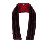 Burberry - Sciarpa con cappuccio in eco-pelliccia - - Accessories - Donna - Viola - ONE SIZE