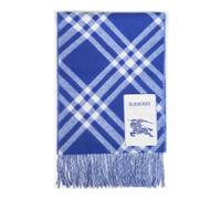 Burberry - Sciarpa in Cashmere Check - - Accessories - Uomo - Blu - ONE SIZE