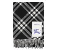 Burberry - Sciarpa in Cashmere con Frange - - Accessories - Donna - Nero - ONE SIZE