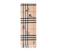 Burberry - Sciarpa in cashmere Giant Check - - Accessories - Donna - Beige - ONE SIZE