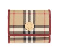 Burberry - Small Check Folding Wallet - - Accessories - Donna - Beige - ONE SIZE