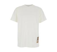 Burberry - T-shirt con etichetta Check - - Tops - Uomo - Bianco - S