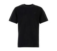 Burberry - T-shirt in Cotone con Bordi Check - - Tops - Uomo - Nero - S