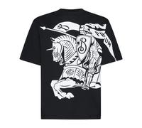 Burberry - T-shirt in cotone con cavaliere equestre - - Tops - Uomo - Nero - S