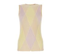 Burberry - Top Ricamato in Misto Cotone - - Tops - Donna - Multicolore - S
