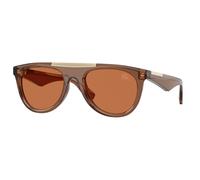 Burberry Uomo BE4452U 417373 Occhiali da sole Iniettato Marrone Marrone Pilot Normale