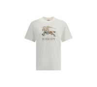 Burberry White Cotton T-Shirt - M