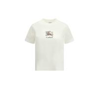 Burberry White Cotton T-Shirt - S