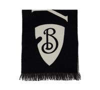 Burberry - Wool Scarf With Lettering Logo - - Accessories - unisex - Nero - ONE SIZE