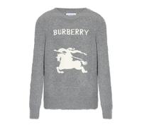 Burberry - Wool Turtleneck with Logo - - Knitwear - Uomo - Grigio - L