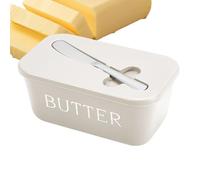 BURCH BOX - Custode Di Margarina Con Vassoio Strutturato Con Coperchio | Scatola Di Archiviazione Del Taglierina Costruita | Di Burro Con Contenitore Di Formaggio Ermetico Tagliale Per Cottura