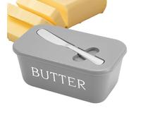 BURCH BOX - Custode Di Margarina Con Vassoio Strutturato Con Coperchio | Scatola Di Archiviazione Del Taglierina Costruita | Di Burro Con Contenitore Di Formaggio Ermetico Tagliale Per Cottura