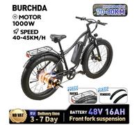 BURCHDA RX02 1000W 45KM/H 26 pollici Mountain Bicicletta Elettrica 48V16AH Batteria Al Litio Fatbike Bici Elettrica Per Adulti Moto RX02 16AH 1000W