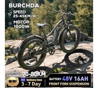 BURCHDA RX02 1000W 45KM/H 26 pollici Mountain Bicicletta Elettrica 48V16AH Batteria Al Litio Fatbike Bici Elettrica Per Adulti Moto