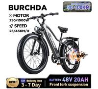 BURCHDA RX20 1000W45KM/H 26 pollici Mountain Bicicletta Elettrica 48V20AH Batteria Al Litio Fatbike Bici Elettrica Per Adulti Moto RX20 1000W 20AH(Speed 45KM/H)