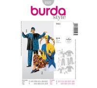 Burda 2527 modello abito costume carnevale Till Eulenspiegel Harlekin (Uomo e Donna, misura 34 - 52) Level 3 Medio