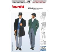 Burda 2767 modello abito costume carnevale History 1848 Frack (da uomo, taglia 44 - 60) Level 4 avanzato